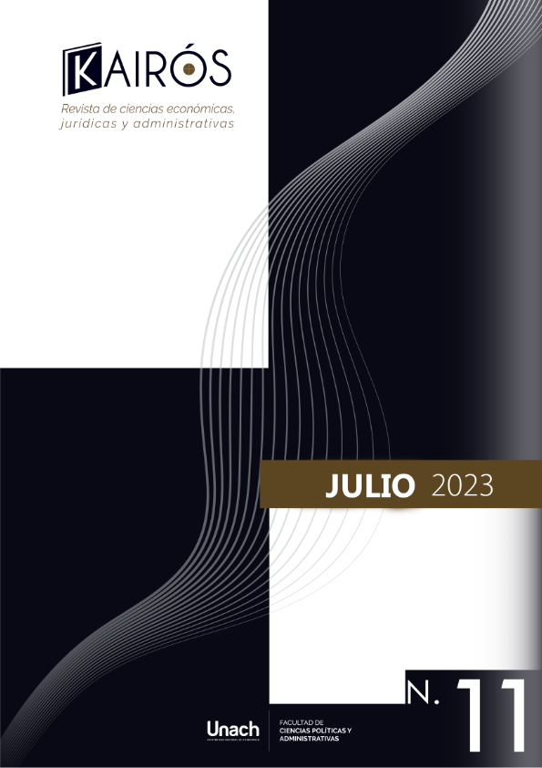 					Ver Vol. 6 Núm. 11 (2023): Kairós, Revista de Ciencias Económicas, Jurídicas y Administrativas
				