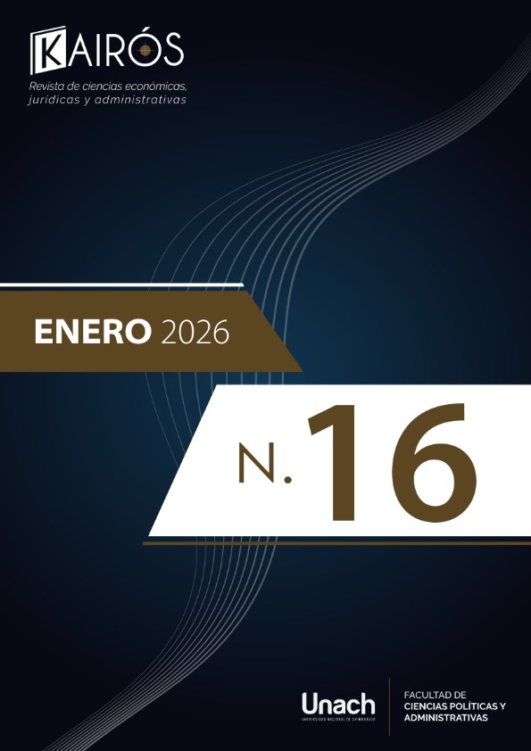 					Ver Vol. 9 Núm. 16 (2026): Kairós, Revista de Ciencias Económicas, Jurídicas y Administrativas 
				