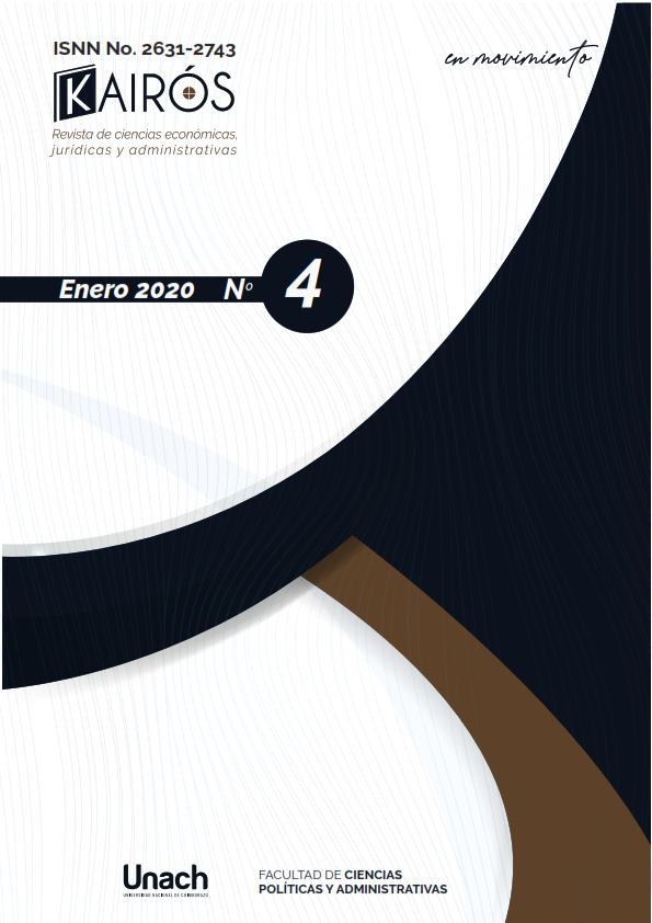 					Ver Vol. 3 Núm. 4 (2020): Kairós, Revista de Ciencias Económicas, Jurídicas y Administrativas
				